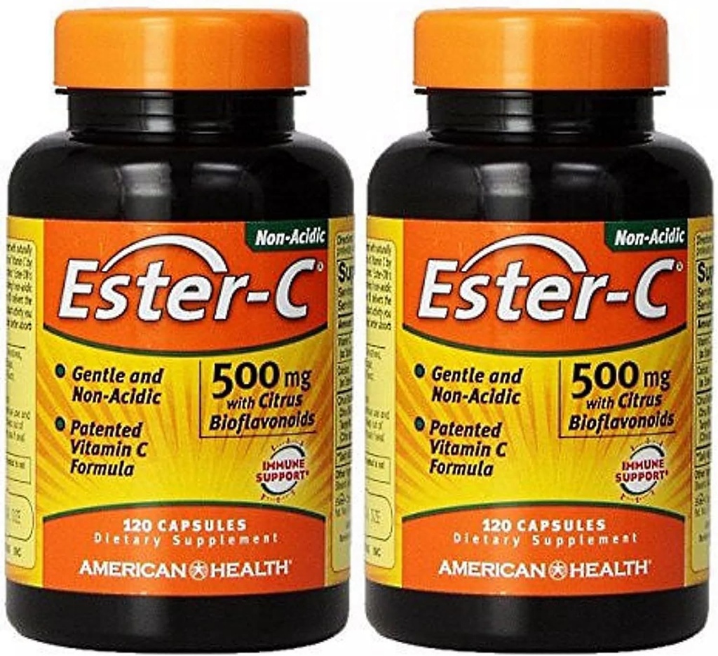 Ester-C 500 mg con Citrus Bioflavonoids 120+120 Productos de Salud Americano Libre 1