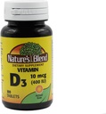 Vitamina Blend de la Naturaleza D 400 UI 100 Tabletas