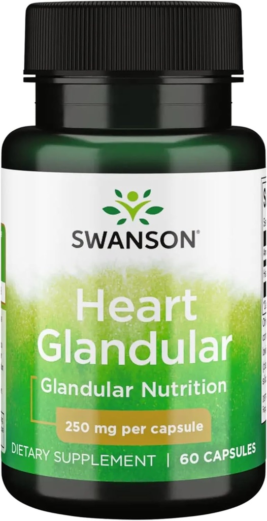 Swanson Raw Heart Glandular 250 Milligrams 60 cápsulas