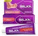 SILKA Anti-Fungal Cream, Clinical Anti-Fungus Foot Treatment, Jock Itch " Ringworm Remedy, Maximum Strength, Fast-Acting Relief from Itching " Burning, 1 Oz