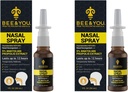 Bee and You Natural Propolis Nasal Spray 1 Fl oz ← Congestion Relief Alcohol Free Medical Grade Propolis Nose Drops, Sinus Relief, Alergía, Nasal Moisturizing Spray Nasal Spray, 1 fl oz (Pack of 2)