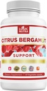 Citrus Bergamot Suplemento para el colesterol alto – 1000mg Citrus Bergamot Extracto 10:1 (2 Cápsulas) – Orgánica, No-GMO, Patented Clinical Grade Bérgamot Blend for Heart Health – 60 Cápsulas