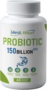 Probióticos orgánicos y prebióticos, 150 millones de millones de francos CFU 34 Strains, Enzymes Digestivos, para Hombres y Mujeres, 60 cápsulas Vegan para Gut Health &amp; Digestive Support, Non-GMO, Gluten Free