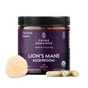 TRIBE ORGANICS El suplemento Mane de León 1000mg Mushroom Extract Powder - Immune System Booster & Brain Nootropic for Focus and Memory ← Mental Clarity ← Energía natural e inmunidad - 120 cápsulas Vegan