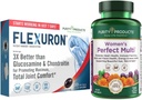 Purity Products Bundle - Perfect Multi + Flexuron Joint Formula Women's Multivitamin (Apoyos Salud de la Tracto Urinaria, Inmune, Bone + Más) - Flexuron (Aceite de Krill, Ácido Hialurónico + Más)