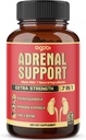 agobi 7in1 Adrenal Support Supplement - Equivalent to Concentrated Ashwagandha, Panax Ginseng, Rhodiola Rosea &amp; More - 60 Capsules 2 Month for Body Balance