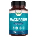 Anidado Naturales Magnesio Glycinate Chelate - 200mg Magnesio Chelated Suplemento para los cáñamos de músculo, Relajación, &amp; Apoyo al sueño - 100% Albion TRACCS Buffered Magnesium Glycinate - 120 Vegan Capsules