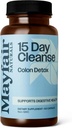 30 Day Supply,15 Day Cleanse Colon Detox, 60 Capsules (30 Serviciones), Laxante Natural para el Estreñimiento y Suplemento Digestivo de Salud, Suplemento dietético
