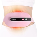 Portable Cordless Calefacción Pad, Calefacción Pad para Dolor trasero con 3 Niveles de calor &amp; 3 Modos de masaje Vibración, Portable Electric Fast Calefacción Belly Wrap Belt para Mujer y Niña(Pink)