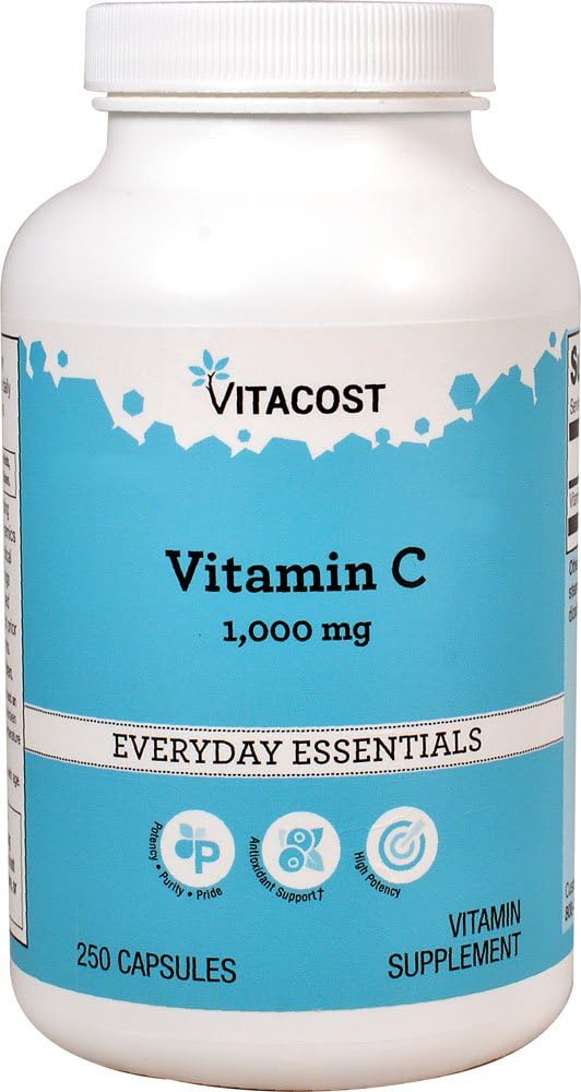 Vitacost Vitamina C - 1000 mg - 250 cápsulas