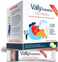 Vaily Mom " Baby Probiotic - Post " Prenatal Vitaminas Probióticos Polvo para Mujeres - Fortalece el Sistema Inmunitario " Salud Digestiva, Esquí de bebé saludable - Prenatal Essentials, Easy Digestion - 30 Sticks