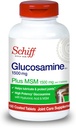 Schiff Glucosamine 1500mg Plus MSM 1500mg y ácido hialurónico, 150 tabletas - Suplemento Conjunto