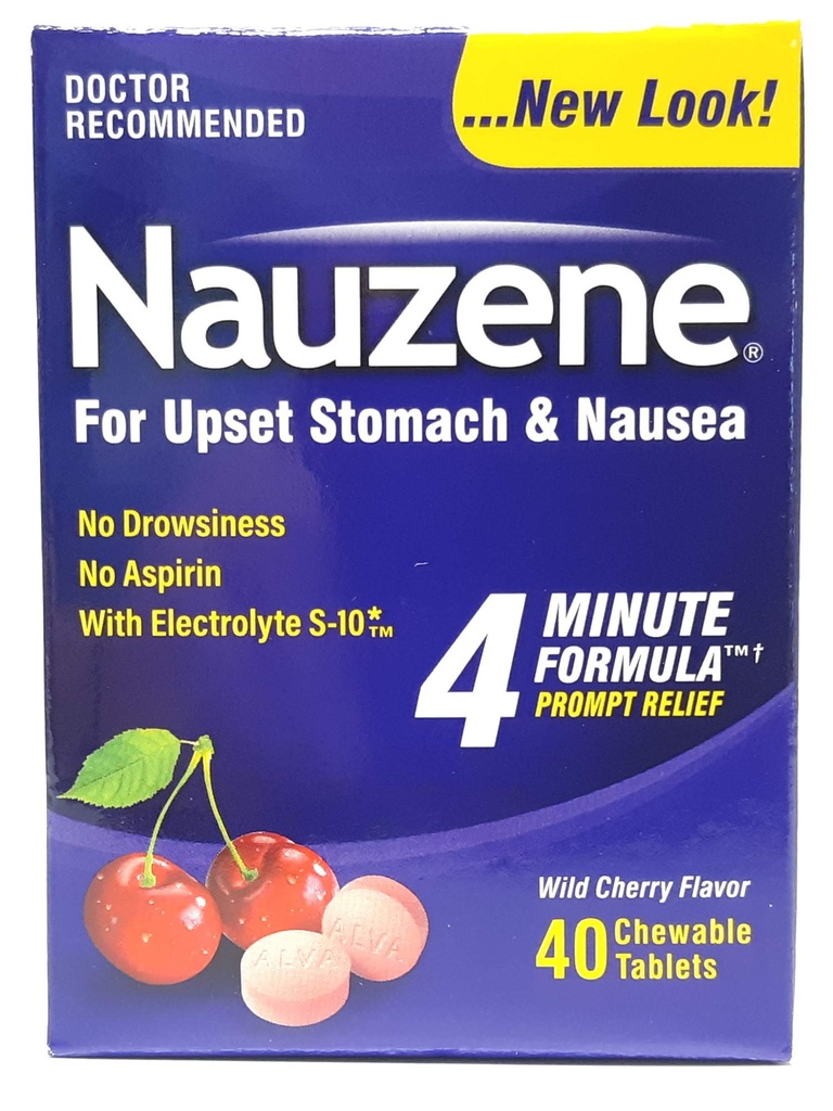 Nauzene Chew Tabs Tamaño 40ct - Pack of 1