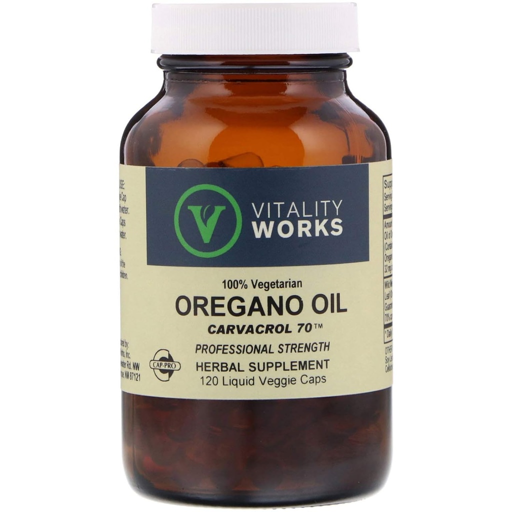 Aceite de orégano vegano, 120 TC