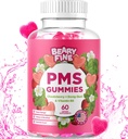 PMS Gummies - PMS Vitaminas para Mujeres y Adolescentes - PMS Período de Alivio - Calambre, Bloating, Mood Swings - Made in The USA (Strawberry, 60 Conde)