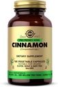 Solgar Cinnamon - 100 cápsulas vegetales - Full Potency (FP) - Non-GMO, Vegan, Gluten Free, Dairy Free, Kosher - 100 piezas