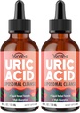 Liposomal Uric Acid Drops, Tart Cherry Supplement with Celery Seed & Boswellia Extract – Muscle, Detox, Joint and Kidney, Uric Acid Cleanse Liquid Supplement– 4 FL OZ (2 Bottle)