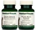 Standard Process Feline Vitality Bundle - Whole Food Supplement Kit with Feline Renal Support & Feline Immune System Support - Cat Nutritional Supplements for Immune &amp; Urinary Health Support