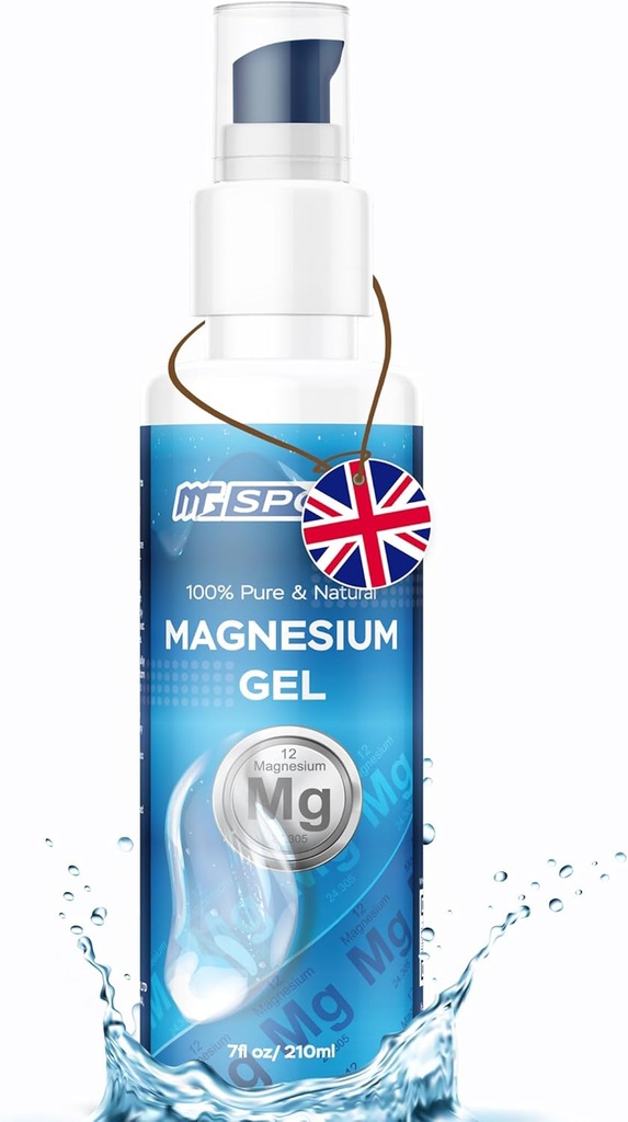 Magnesio Gel + Bomba 1.050 Presiona 50 mg MgCl ea. para cáñamo de la pierna. Preservativos Libres, Alta Absorción, Menos Sting Than Magnesium Oil Spray, Bomba de gel para aplicaciones precisas