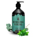Striking Viking Beard Wash (17 oz) Con Natural Peppermint &amp; Eucalyptus Scent - Paraben &amp; Sulfate-Free Deep Cleaning Shampoo For Beard Care