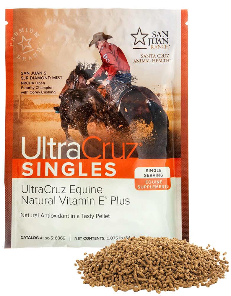 UltraCruz - sc-516417 Equino Natural Vitamina E Plus Suplemento para Caballos, 60 Serviciones individuales, Pellet (30 Day Supply)