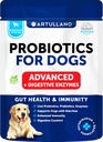 Probióticos para perros - Apoyo Gut Health, Itchy Skin, Alergías, Inmunity, Yeast Balance - Dog Probiotics and Digestive Enzymes - 30 Sticks