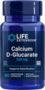Extensión de la vida Calcio D-Glucarate, 200 mg - Apoya la desintoxicación, ayuda a eliminar compuestos no deseados – Gluten-Free, Non-GMO, Vegetariano – 60 cápsulas
