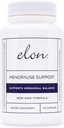 Elon Menopause Supplement for Women Menopause Relief for Hot Flashes, Mood Swings " Sleep Problems, Non-GMO Estrogen Supplement for Women w/Black Cohosh " Dong Quai (60 cápsulas)