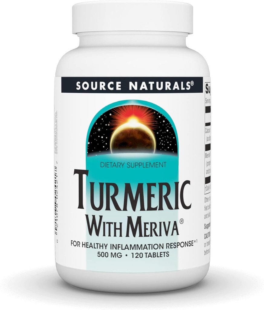 Fuente Natural Turmeric con Meriva, 500mg - 120 Tablets