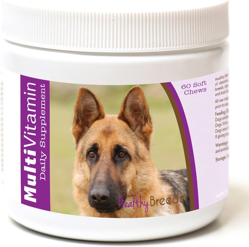 Saludable razas pastor alemán multi-Vitamin Soft Chews 60 cuenta