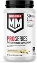 Muscle Milk Pro Series Protein Powder Suplemento, Vainilla Intensa, 2,54 libras, 14 piezas, 50g Proteína, 3g Azúcar, 20 vitaminas &amp; minerales, NSF certificado para el deporte, recuperación del entrenamiento, embalaje mayo Vary