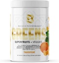 Motiv-8, Verdes Superfrutos &amp; Veggie Superfood Powder Suplemento, Antioxidante, Fibra, Libre de Azúcar, 30 Servimientos (Tangerine, 30 Servimientos)