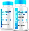 (2 Pack) Ketosyn Cleanse & Detox Capsules, Ketosyn Pills for Advanced Weight Loss, Maximum Strength Keto Blend Support Supplement, Keto Syn Internal Cleansing Pastillas Reviews (120 cápsulas)