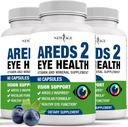 NUEVAS EMPRESAS 2 Vitaminas Oculares - Lutein, Zeaxanthin, Bilberry, Astaxanthin Mineral Vision Suplemento - 180 Conde