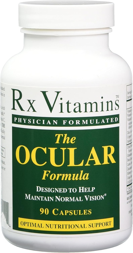 Vitaminas Rx El suplemento dietético de Fórmula Ocular, 90 cápsulas