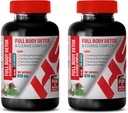 Limpiar y Detox Hombres - Completo Cuerpo Detox y Limpio Complejo 920 MG - Milk Thistle Herbal Suplemento - 2 Botellas 200 cápsulas
