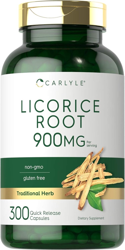 Carlyle Licorice Root Capsules 900mg Silencio 300 Conde Silencio Root Extract Suplemento No.