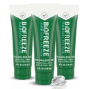 Biofreeze Pain Relief Gel for Knee, Neck, Hip, Joint, Shoulder, & Simple Backache, Arthritis Pain Reliever, Sore Muscle Relief, Colorless Menthol Gel 4 Fl Oz (Pack of 3)