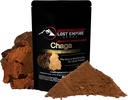 Lost Empire Herbs Chaga (Inonotus Obliquus) Mushroom Powder ← Orgánica 8:1 Dual Extract from Real Mushrooms Not Mycelium  durable for Immunity (30 Grams)