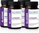 Ultranol Apoyo total de la vejiga - Suplemento natural de arándano para la salud urinaria, control de la vejiga hiperactiva, incontinencia - reduce los plomos y la urgencia - 4 botellas - 120 cápsulas