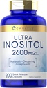 Carlyle Inositol Suplemento TEN 2600mg ANTE 200 Capsules Silencio para Mujeres &amp; Hombres Silencio como Myo-Inositol ANTE No-GMO, Gluten Free