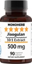 Jiaogulan Extract 500 mg - 90 Veg Capsules - Gynostemma Pentaphyllum - 90 Servings
