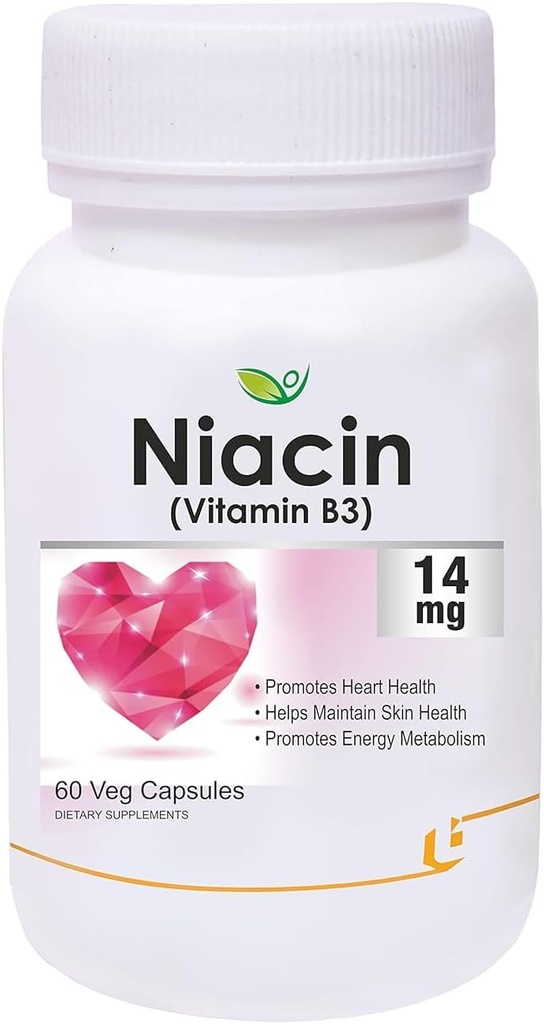 Genérico VEDA Nutraceuticals 14mg Vitamina B3 con Inositol 50mg Suplemento - 60 cápsulas Veg