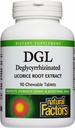 Factores Naturales DGL Chewable - Suplemento de soporte digestivo con extracto de raíz de regaliz - Tablas Chewable Soporte Stomach Lining &amp; Health - No Gluten-Free - 90 Tablets Chewable (90 Servings)
