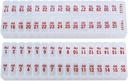 Twice-a-Day Monthly Large Pill Organizer Set - AM y PM Medication Organizer para el Mes entero. Set Contiene 2 Organizadores para 1 Mes. (Nuevos Láminas STAY-TIGHT)
