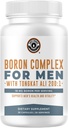 Suplemento de Borón para hombres con Tongkat Ali - Vitamina D3, Zinc Picolinate 30mg, Longjack Tongkat Ali Para hombres - Citrate de hierro 10 mg para la salud de los hombres - No GMO, Gluten Gratis, No Allergens - 30 Conde