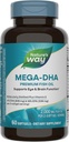 Camino de la Naturaleza Mega-DHA Premium Fish Oil, soporta la función de ojo y cerebro*, Omega-3, 2.000 Fish Oil mg por 2-Softgel Serving, 60 Softgels (Paquete May Vary)