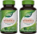 Camino de la Naturaleza Vitamina C con Bioflavonoides - Extra Fuerza - 1 g Vitamina C como Ácido Ascorbico - Citrus Bioflavonoides - Para el soporte de inmuno* - Gluten Gratis &amp; Dairy Gratis - 100 cápsulas (2 Pack)