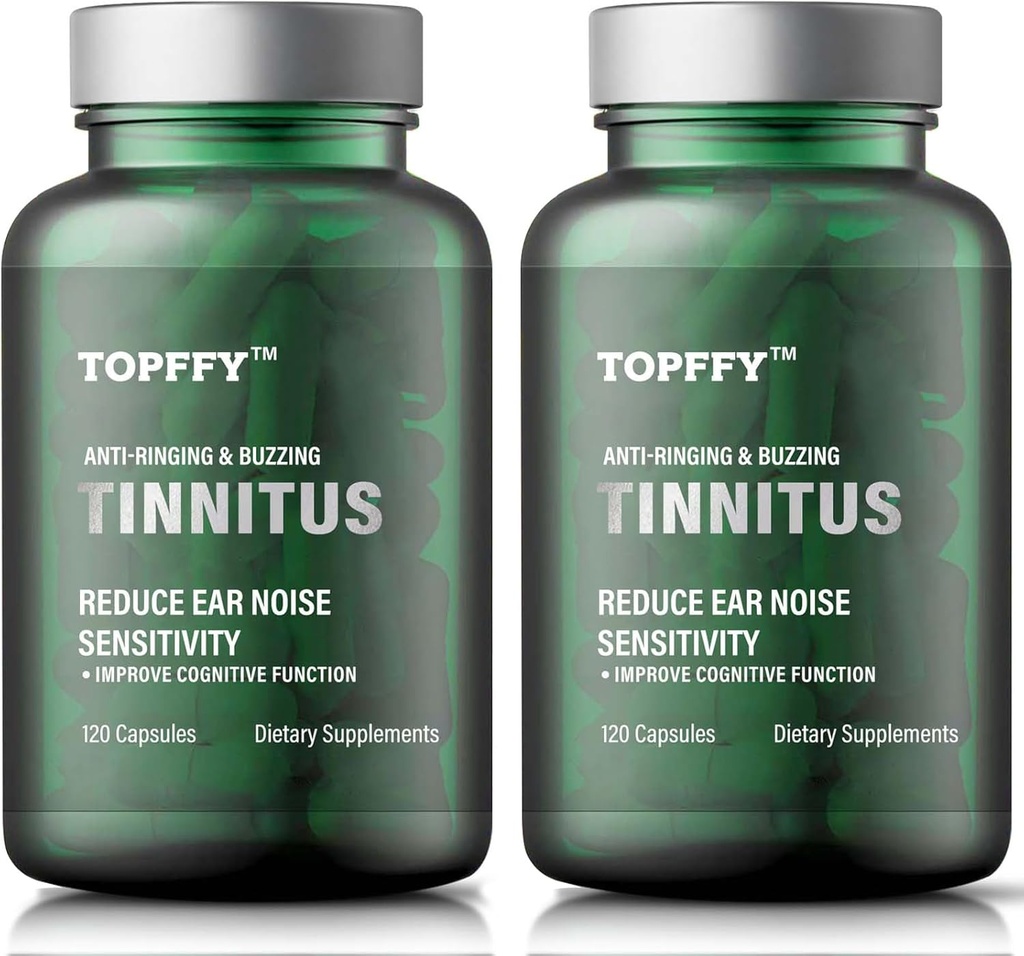 Tinnitus Relief for Ringing Ears, 1200MG Tinnitus Relief Supplement, for Hearing Loss and Ear Ringing " Tinnitus Relief,240 Softgels(2pack)