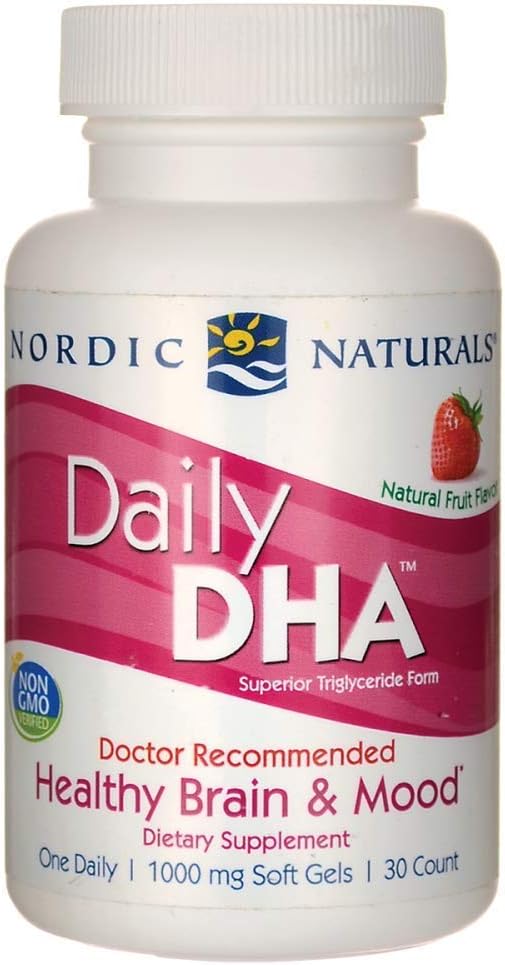 Naturales nórdicos - DHA diario, Cerebro saludable y soporte de humor, 30 geles suaves